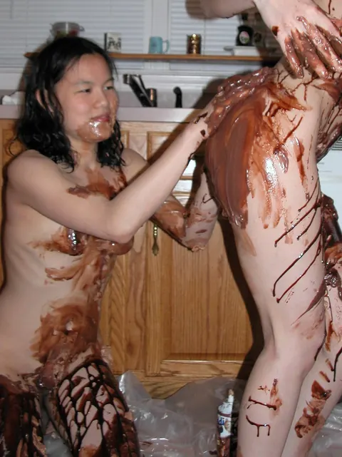 Two Slim Asian Brunettes Share Lesbian Sex in the Kitchen – photo 9 of 21