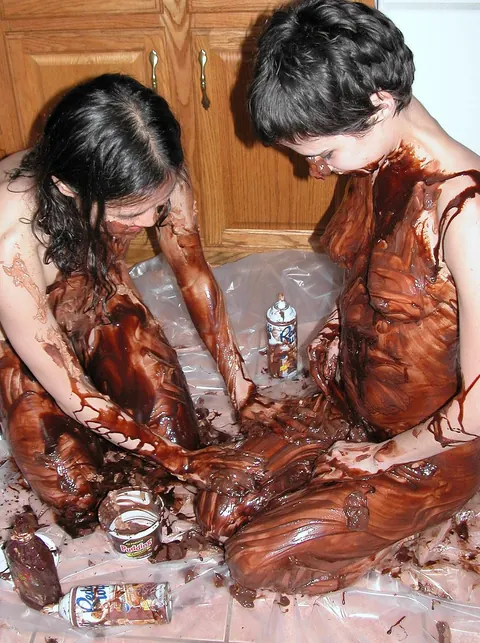 Two Slim Asian Brunettes Share Lesbian Sex in the Kitchen – photo 16 of 21