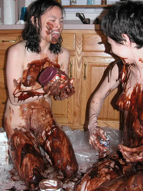 Two Slim Asian Brunettes Share Lesbian Sex in the Kitchen – photo 13 of 21