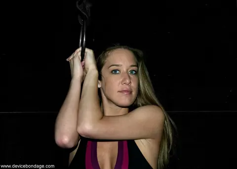 Jade Marxxx: Brunette MILF in Bondage Dress Plays with a Dildo While Restrained – photo 7 of 10