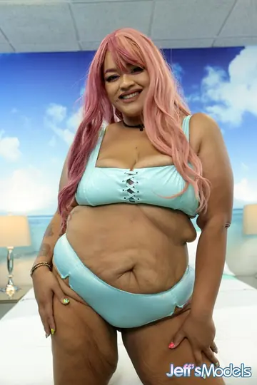 Curvy Ebony Redhead Takes a Creampie