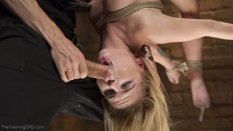 Alina West: Petite Blonde in Rope Bondage Sucks Cock and Takes Anal – photo 6 of 20