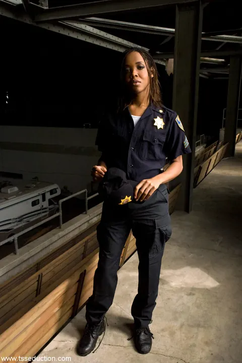Ebony Trans Woman Commands in Her Uniform – photo 2 of 21