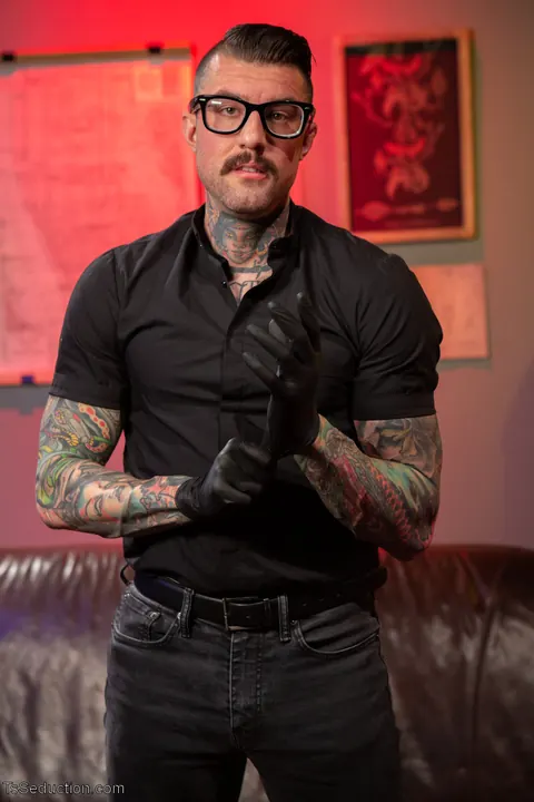 Thick Tattooed Trans Woman in Bondage Sex – photo 2 of 20