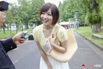 Japanese Woman Gives a Blowjob Then Masturbates with a Dildo in a Car