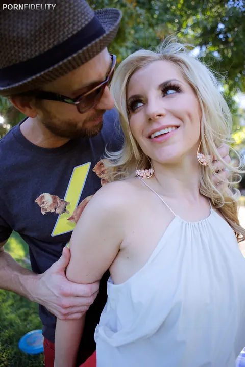 Ashley Fires: Blonde MILF Takes Anal Doggy Style Outdoors – photo 1 of 16