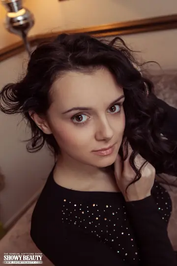 Brunette Strips Out of Her Dress and Shows Her Pussy