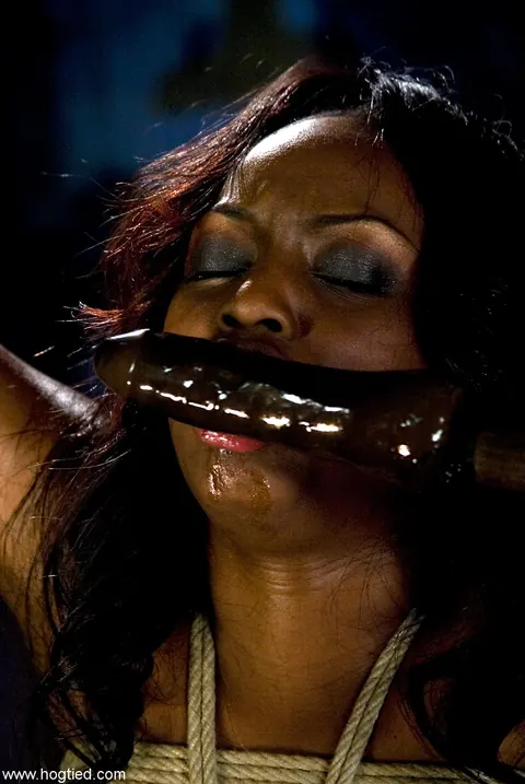 Jada Fire: Ebony Brunette in Glasses Bound and Toyed – photo 16 of 21