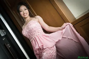 Japanese Brunette Strips Out of Her Pink Dress for a Titjob and Sex