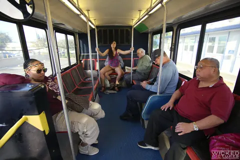 Anastasia Black: Tall Brunette in Glasses Takes Anal on Public Transport – photo 15 of 21