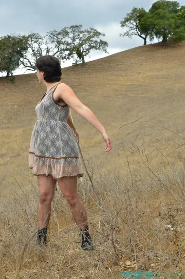 Harley Hex – Curvy Amateur Brunette Strips Off Her Dress in the Forest