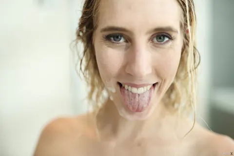 Cadence Lux: Tall Blonde Takes BBC in Her Hairy Pussy for a Facial – photo 21 of 21