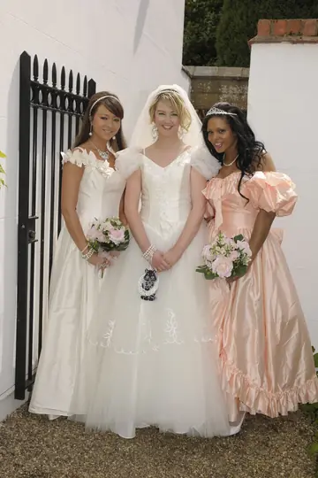 Natalia Forrest – Blonde Bride and Brunette Join Interracial Lesbian Threesome