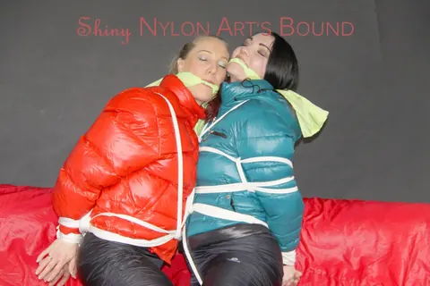 Thick Women in Pigtails Bound and Gagged on a Futon – photo 5 of 16