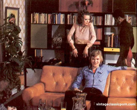Curly Women Join a Black Man for Wild Interracial Orgy on the Sofa – photo 4 of 9