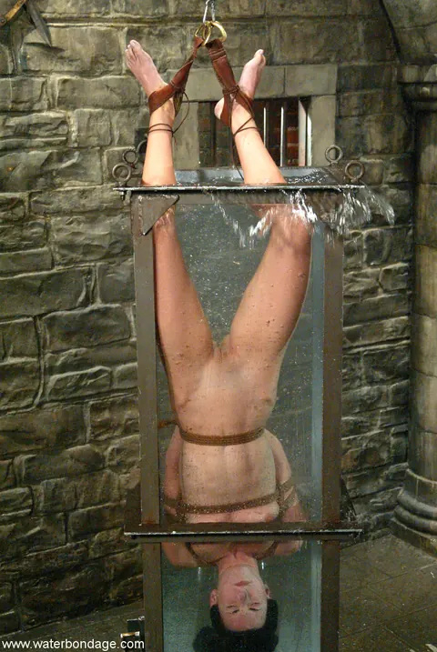 Wenona: Tall Tattooed Brunette in Bondage Restraints – photo 12 of 20