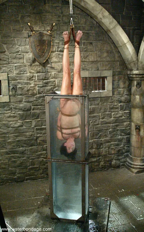 Wenona: Tall Tattooed Brunette in Bondage Restraints – photo 9 of 20