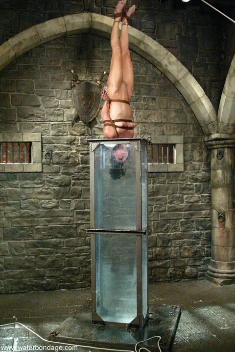 Wenona: Tall Tattooed Brunette in Bondage Restraints – photo 11 of 20