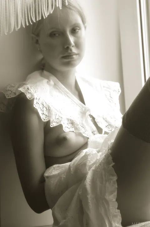 Woman in Stockings Spreads at the Window – photo 18 of 20