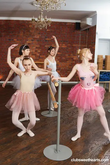 Alexis Wilson – Busty Ballerinas in Pantyhose Share a Stiff Cock