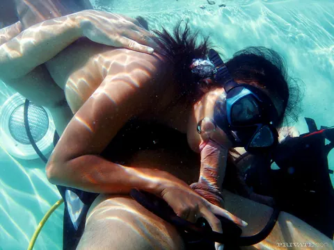 Priva: Busty Thai MILF Sucks Cock Underwater Then Takes Anal Poolside – photo 8 of 16