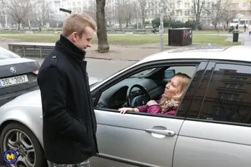 Jana Bendova – Blonde Czech MILF Drops Her Skirt Outdoors