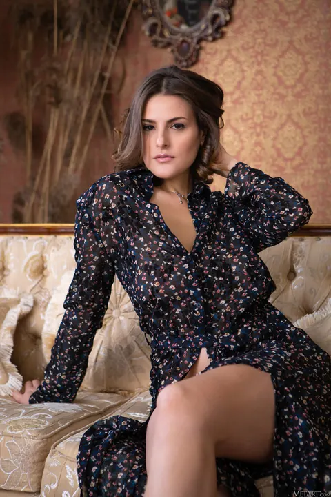 Evangelina Wish: Tall Russian Brunette Strips Out of Her Dress – photo 2 of 21