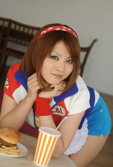 Japanese Redhead Pulls Bikini Aside and Spreads Her Legs