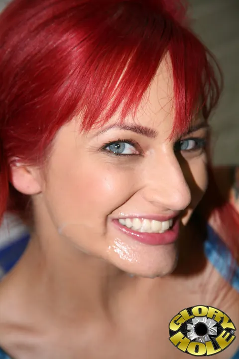 Phoenix Askani: Tattooed Redhead Sucks and Takes Anal at a Public Gloryhole – photo 19 of 19