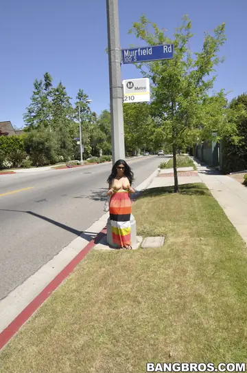 Slim Latina MILF Fucks Outdoors in a Bikini