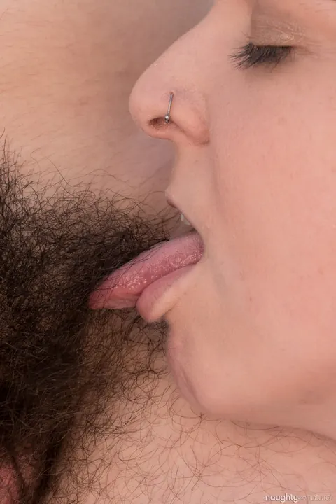 Harley Hex & Kisa Fae: Two Hairy Brunettes Finger and Lick Pussies – photo 5 of 21