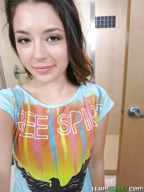 Daisy Haze: Tattooed Asian Brunette Reveals Her Natural Tits in a Selfie – photo 1 of 16