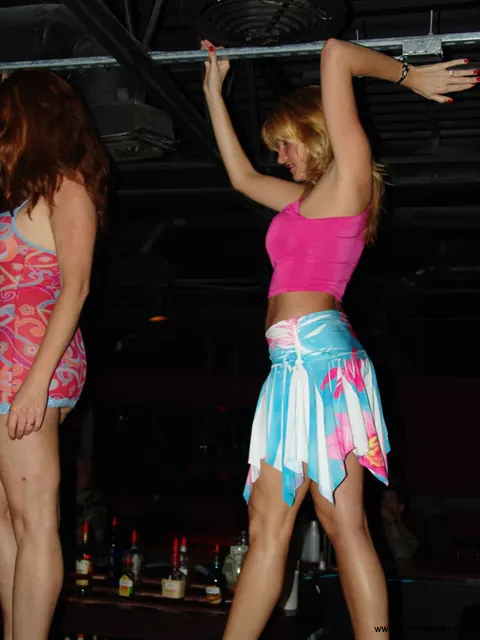 Double Dee: Busty MILF Strips in a Bar for a Threesome on Xmas Eve – photo 16 of 21