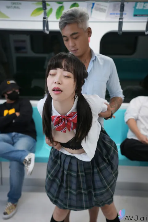 Asian Woman in Uniform Sucks and Fucks Doggy Outdoors – photo 12 of 20