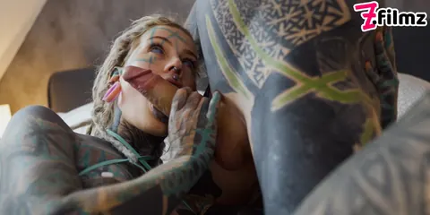 Anuskatzz: Heavily Tattooed Brunette Bound for Anal BDSM Sex – photo 2 of 15