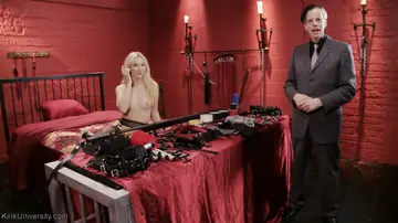 Samantha Rone – Blonde in Bondage Spreads Her Pussy