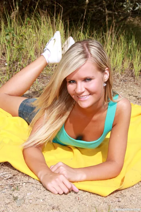 Giselle A: Blonde Asian Babe with Big Tits Strips Out of Her Panties – photo 2 of 21