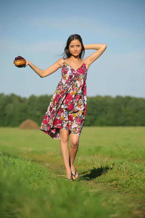 Anna AK: Asian Brunette Strips Nude and Shows Her Natural Tits – photo 1 of 21