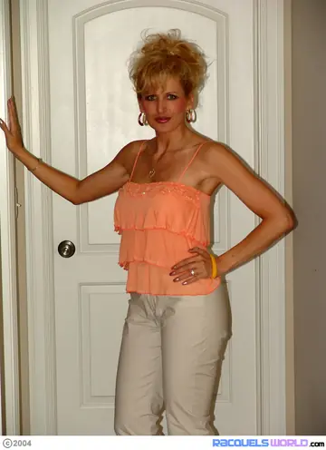 Blonde MILF Flaunts Her Tan Lines and Sucks Cock
