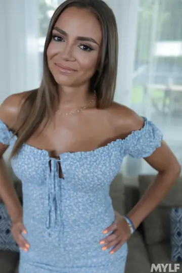 Havana Bleu – Latina MILF with Enhanced Tits Has Sex and Takes a Facial