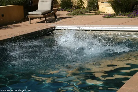 Brooke Bound: Mature Blonde and Brunette MILFs Explore Bondage by the Pool – photo 3 of 20