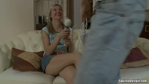 Blonde Takes Anal and Squirts with a Dildo – photo 3 of 16