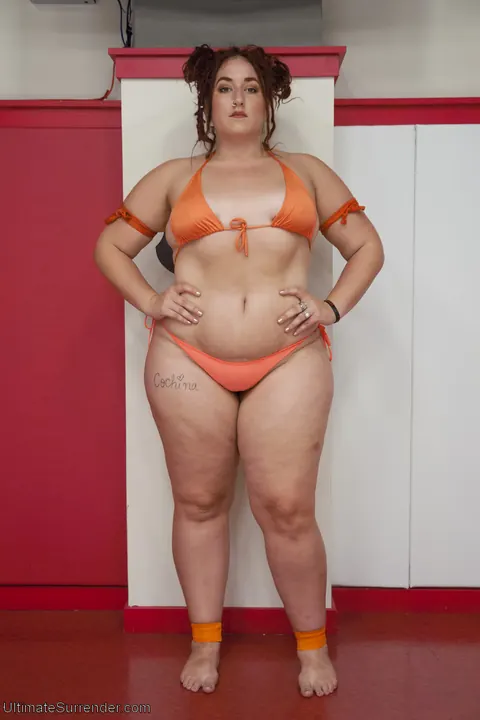 Bella Rossi: Busty Redhead MILF Takes a Strap-On in a Bikini Bondage – photo 19 of 20