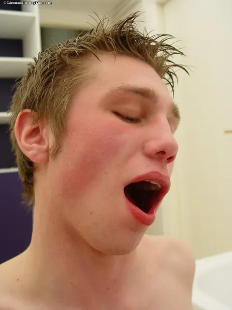 Guy Strips and Strokes Until He Cums – photo 17 of 21