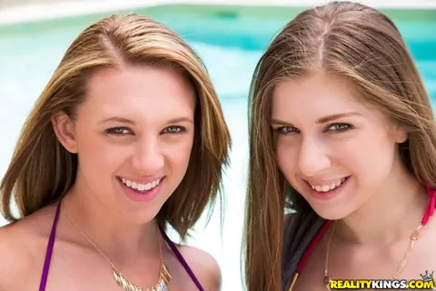 Alex Chance: Two Busty Brunettes in Bikinis Have Lesbian Sex by the Pool – photo 11 of 16