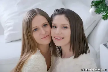 Two Thick European Women Share a Man for Christmas Anal Threesome