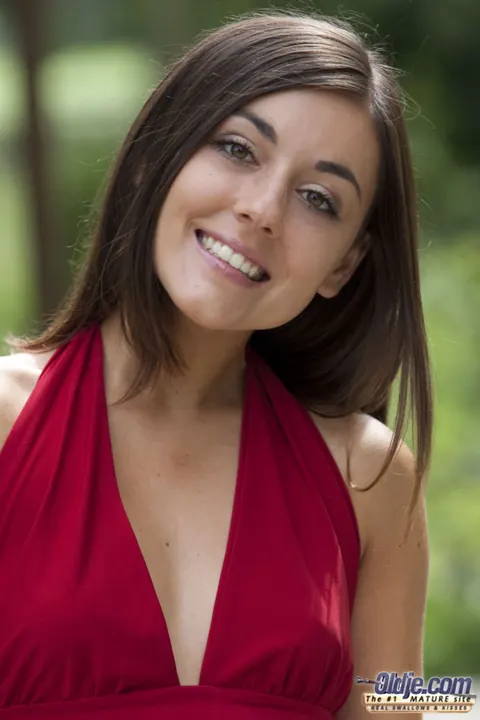 Eva Strauss: Brunette in Panties Sucks and Rides Outdoors at a Wedding – photo 1 of 16