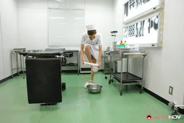 Mio Kuraki – Petite Japanese Redhead Nurse Deepthroats Her Partner and Swallows His Load