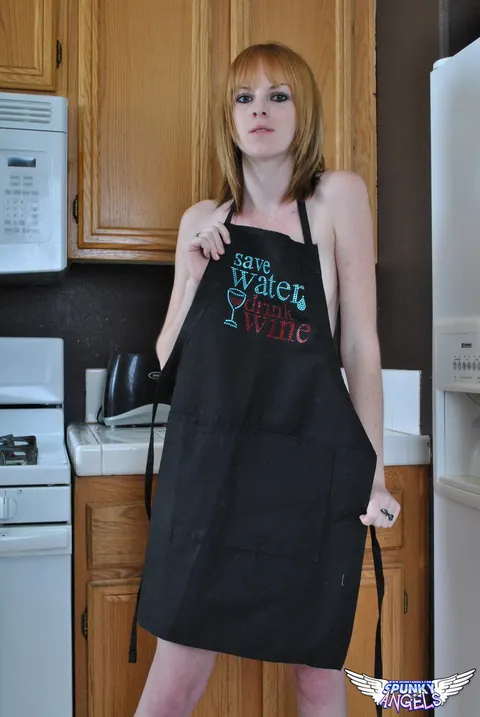 Kate Cooper: Busty British Redhead Strips Off Her Apron and Oils Up in the Kitchen – photo 7 of 12