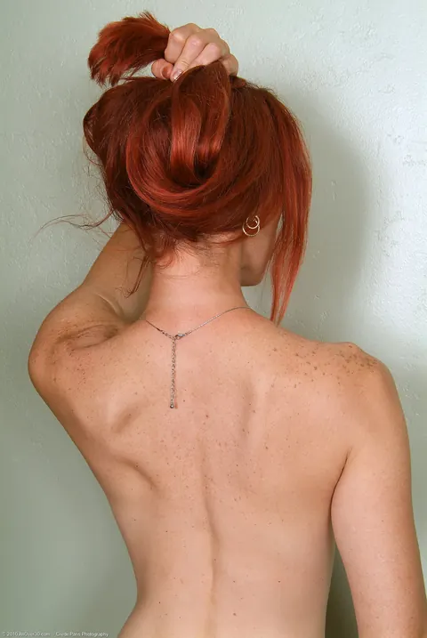Redhead MILF in Stockings Spreads Her Pussy Wide for the Camera – photo 20 of 21